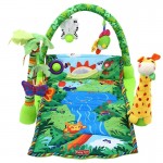 Centru de joaca 3 in 1 Salteluta Rain Forest Zoo - Musical Baby Activity play gym